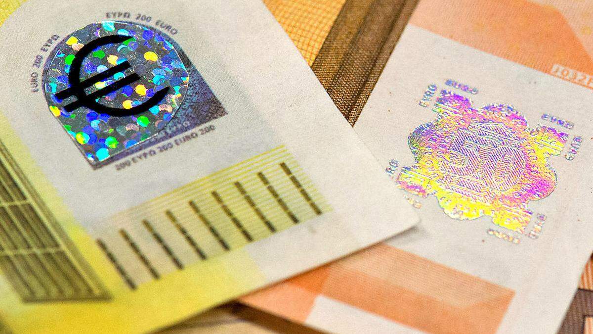 Das gefundene Falschgeld war mit einem Hologramm ausgestattet