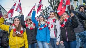 Fans, Nightrace, Schladming am 26.01.2016,nachtslalom