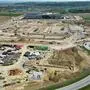 Die Baustelle des Google-Rechenzentrums in Kronstorf (aufgenommen am 23. April 2026)