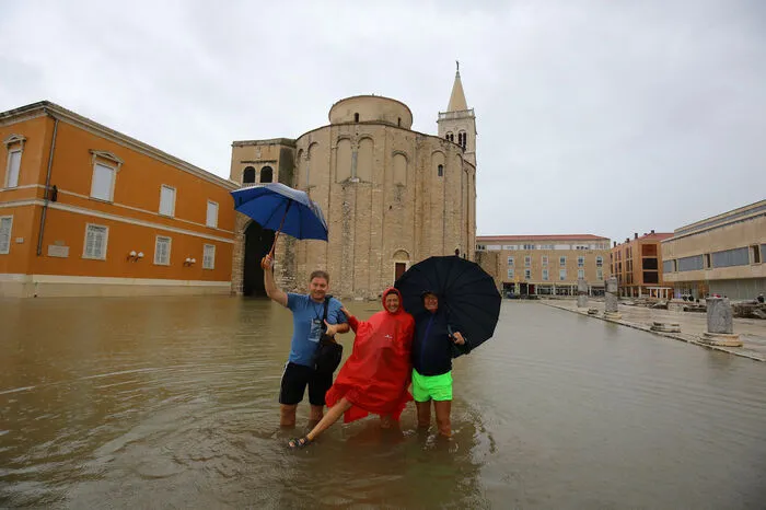 In Zadar haben die Meteorologen in nur zwei Stunden 190 Liter Regen pro Quadratmeter gemessen.