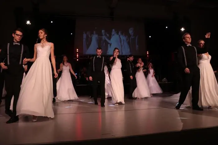Die Polonaise mit Filmusik aus der James-Bond-Reihe war ein wahrer Höhepunkt des Abends. Choreographiert wurde sie von der Tanzschule Kummer.