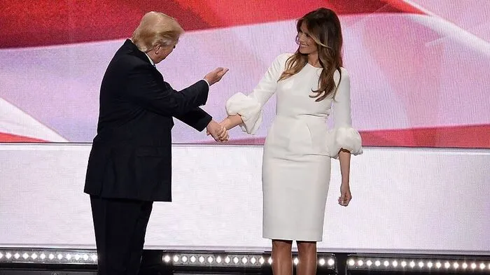 Trump und seine Frau Melania