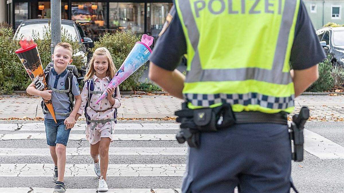 Die Polizei wird ihren Schulverkehrsdienst in den nächsten Wochen verstärken