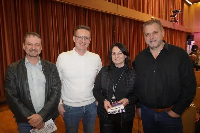 Finanzverwalter der Stadtgemeinde, Bruno Fauland, Bürgermeister Michael Maier, Karin Edlinger und Christian Hoffmann