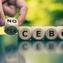 Nocebo or placebo? Hand turns a cube and changes the word "placebo" to "nocebo", or vice versa.