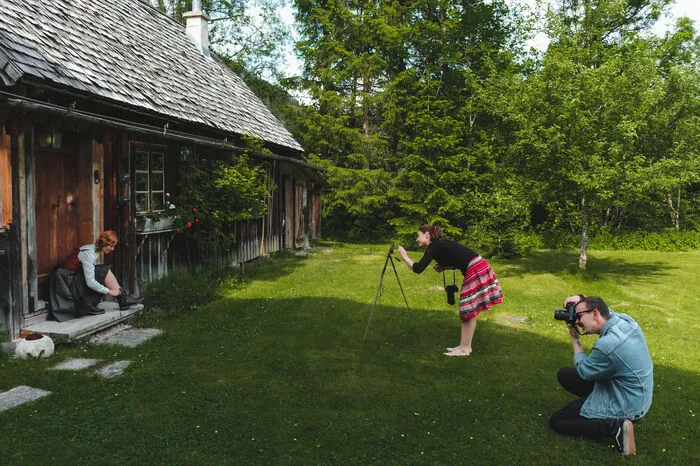Fotografen, Models und Assistenten waren in Mariazell unterwegs.
