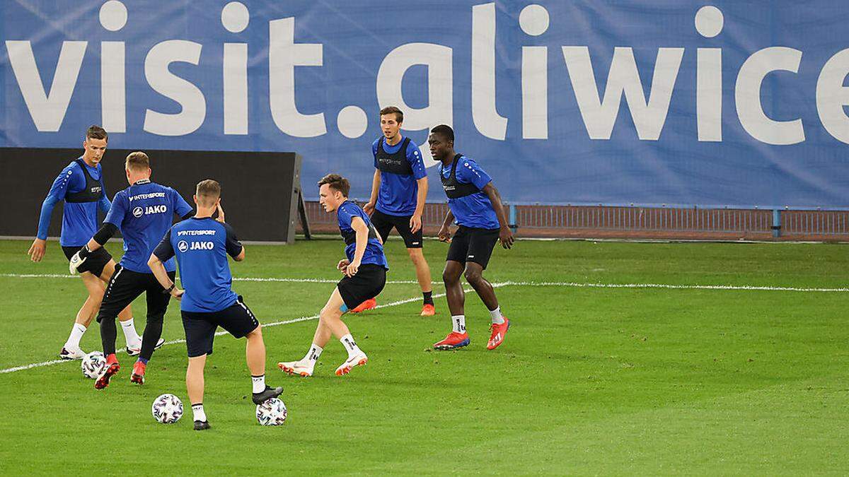 Hartberg beim Abschlusstraining in Polen