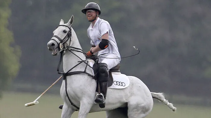 Prinz Harry beim Polo-Spiel am Samstag