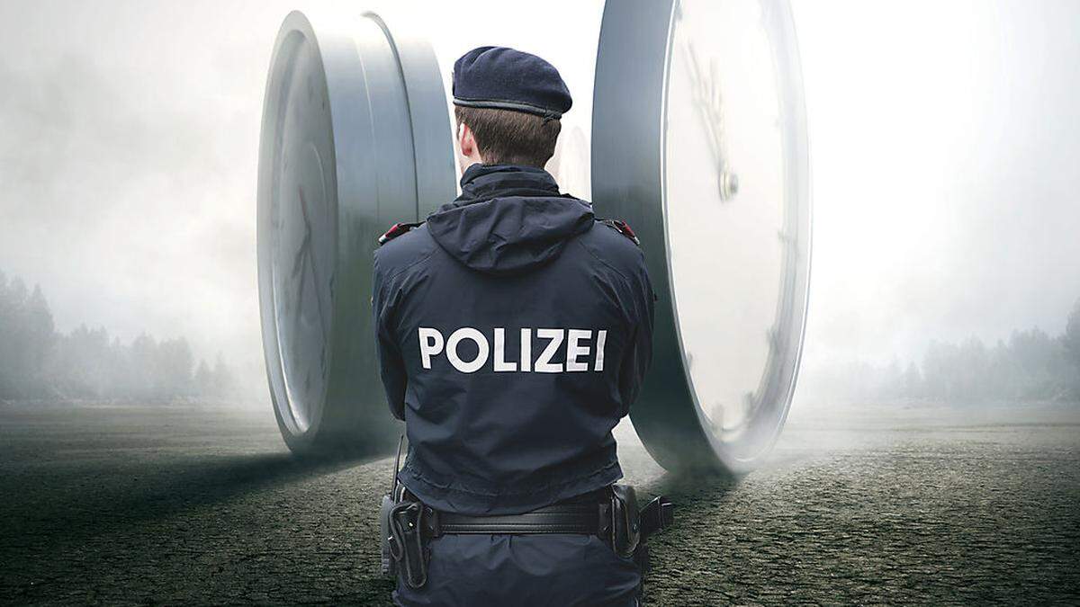 Zeit ist Geld. Gleich viel Arbeiten in weniger Stunden. Die Vorgabe an die Polizisten 