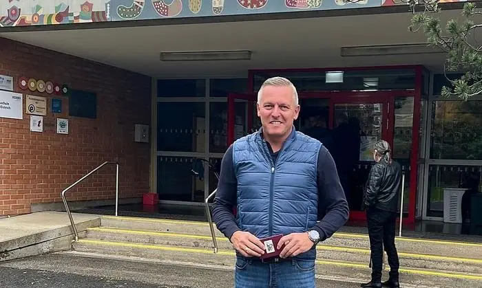 Mario Kunasek vor der Wahl in Graz-St. Peter