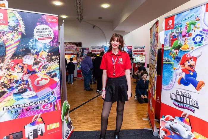 Nintendo war mit einem Stand vertreten
