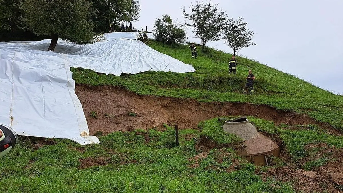 400 Hangrutschungen, wie hier in Eibiswald, wurden landesweit gezählt 