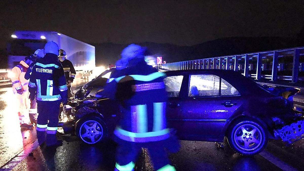 Unfall auf der Wiener Außenringautobahn