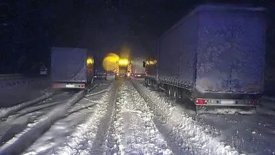 Viele Lkws blieben hängen