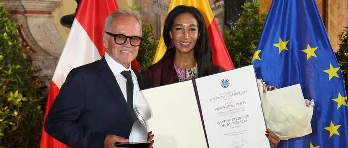 Wolfgang Puck Weltoesterreicher des Jahres 2026; Wolfgang und Gelila Puck