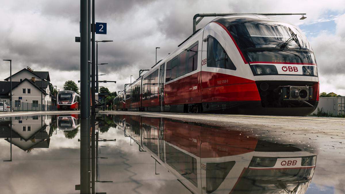 Der „Ursprung“ der Thermenbahn liegt beim Bahnhof in Friedberg