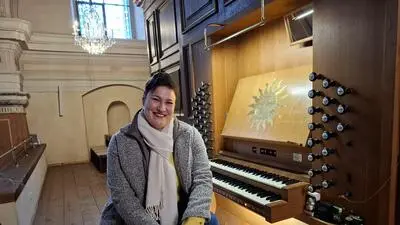 Maria Suntinger brachte sich das Orgelspielen selbst bei