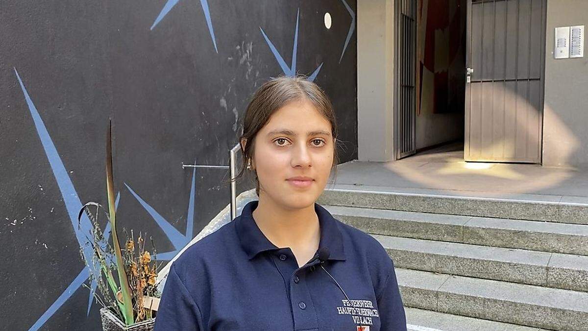 Sahar Al-Dusake (15) wurde zu einer Heldin beim Brandanschlag in der Widmanngasse in Villach