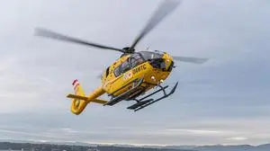 ÖAMTC, Flugrettung, Flugrettung, Notarzt, Hubschrauber, Heli, Huberer, C12, Thalerhof, Graz am 09.01.2020