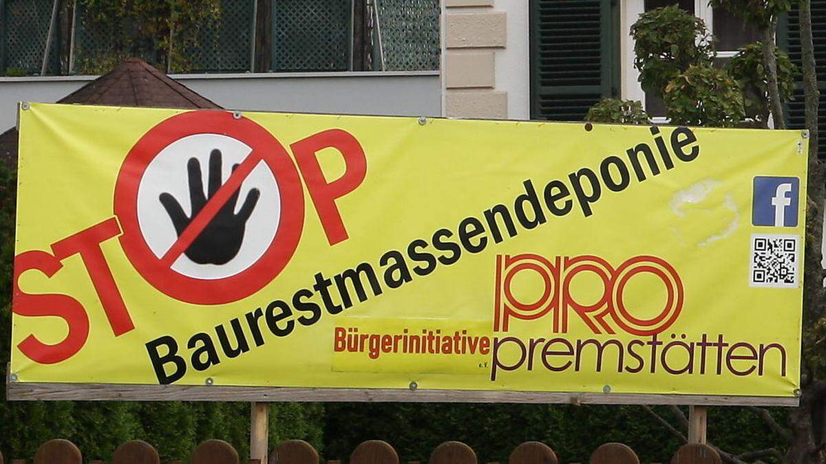 Protest gegen die Deponie