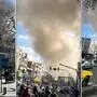 Explosionen überziehen den Iran, Rauch über der Hauptstadt Teheran