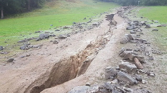 Im September 2016 hatten mehrere Muren in Baldramsdorf Schäden angerichtet
