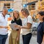 Thermenchef Gernot Deutsch mit den Architektinnen Marleen Viereck-Kals, Angelina Boskovic und Empfangschefin Maria Grüner