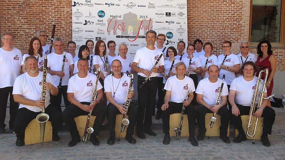Der Klarinettenchor der Österreichischen Klarinettengesellschaft beim Festival in Madrid
