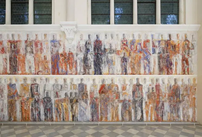 Bildnummer: 60370541  Datum: 22.05.2013  Copyright: imago/imagebroker
Seccomalerei von Valentin Oman, 1987, in Kirche von Schloss Marianum Tanzenberg, Sankt Veit an der Glan, Kärnten, Österreich, Europa xas x0x 2013 quer Abbildungen Abbildung Architektur Bauwerke Bauwerk bemalter bemalte bemaltes bemalt Bemalungen Bemalung Bilder Bild Darstellungen Darstellung drinnen Europa Gebäude Heiligenbilder Heiligenbild Heilige Innenansichten Innenansicht Innenarchitektur Innenaufnahmen Innenaufnahme innen Kirchen Kirche Kunst Kärnten Künste Malerei Menschen menschenähnliche menschenähnliches menschenähnlicher menschenähnlich menschliche Mensch moderner moderne modernes modern Person religiöse Bauten religiöser Bau Sakralbau Sakralkunst Sankt Veit an der Glan Schlosskirchen Schlosskirche Seccomalereien Seccomalerei tagsüber Tag Wandbild Wandgemälde Wandmalerei Wand Wände Österreich österreichischer österreichische österreichisches österreichisch 

 60370541 Date 22 05 2013 Copyright Imago image broker Secco painting from Valentin Oman 1987 in Church from Castle Marianum  Sankt Veit to the Glan Carinthia Austria Europe  x0x 2013 horizontal Illustrations Figure Architecture Structures Building Bemalter Painted Bemaltes painted Paintings Painting Images Picture Representations Representation Inside Europe Building Holy images Holy image Saints Interior views Interior view Interior design Interior shots Interior shot indoors Churches Church Art Carinthia Arts Painting People human-like human-like human-like menschenähnlich Human Man modern Modernism Modern Modern Person religious Buildings religious Construction Church Religious art Sankt Veit to the Glan Castle churches Castle Church  Secco painting during the day Day Mural Wall paintings Wall paintings Wall Walls Austria Austrian Austrian Austrian Austro  