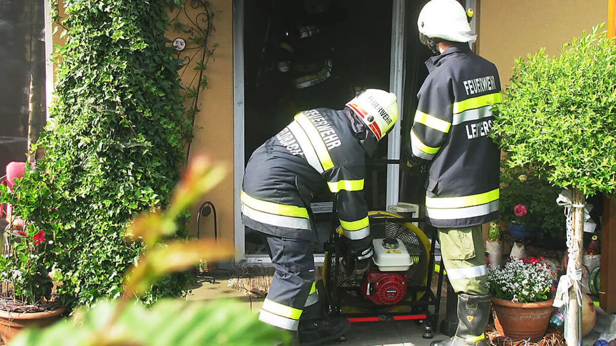 Einsatz der Feuerwehren Feldbach, Leitersdorf und Mühldorf.