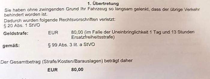 Die Strafverfügung