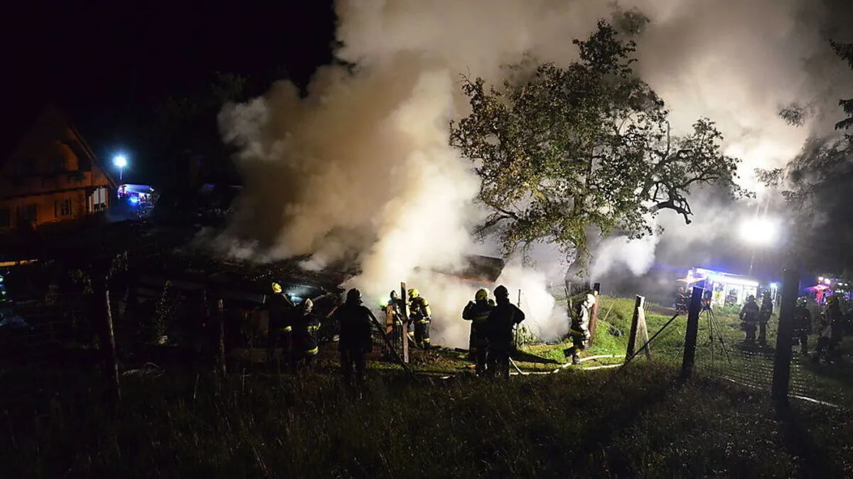 nächtlicher Einsatz in Trahütten