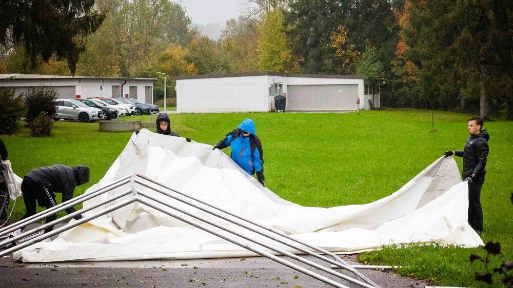 Für die Gemeinde überraschend ließ das Innenministerium im Oktober Zelte für Geflüchtete errichten