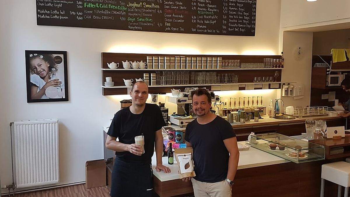 Schweiger und Pensold im neuen Barista's in der Heinrichstraße