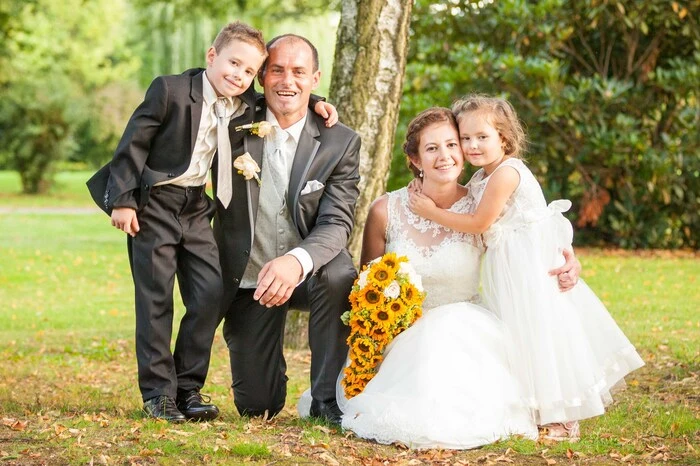 Marlies und Alois Brodtrager mit ihren Kindern Tobias und Selina