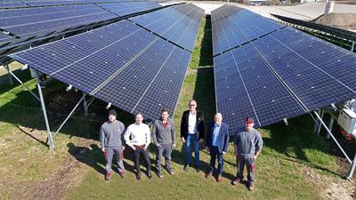 Die neue Photovoltaikanlage auf der verfüllten Deponie in Rosental an der Kainach besteht aus 8128 Modulen