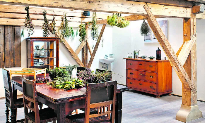 Die Kräuterstube des Resorts im Herzen des Tals der Oberen Savinja