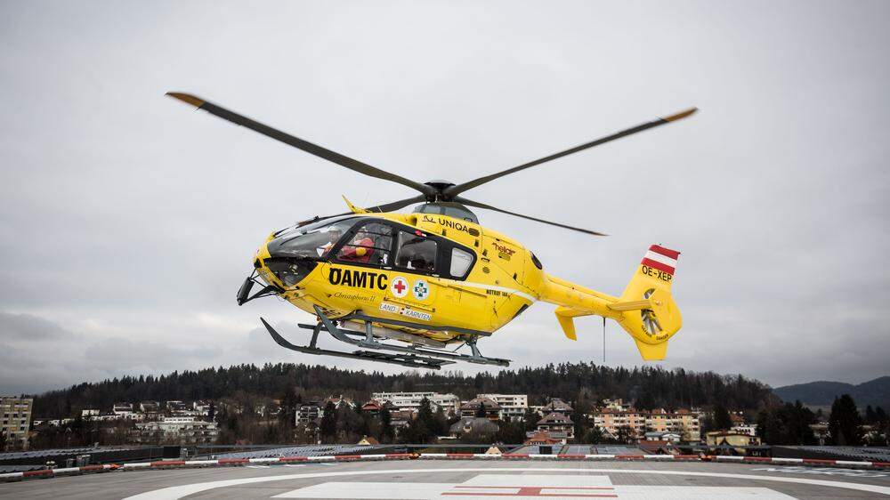 Das Mädchen wurde in die Notfallaufnahme im Klinikum Klagenfurt geflogen