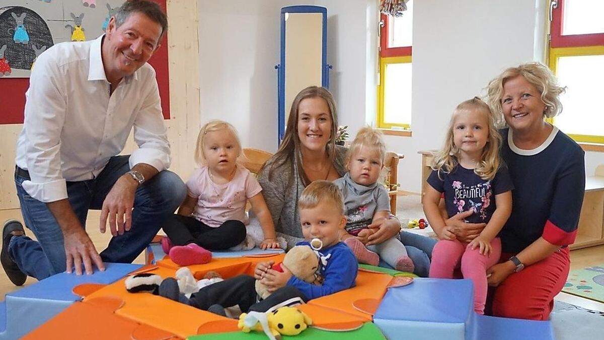 Kinder unter drei Jahren besuchen die KiTa in Griffen