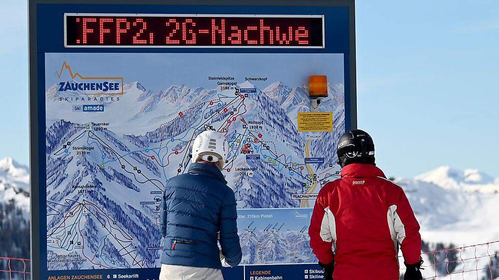 2G im Skigebiet: Wer seinen Impfstatus am 1. Februar nicht mit seiner Saisonkarte verknüpft, kommt nicht durchs Drehkreuz