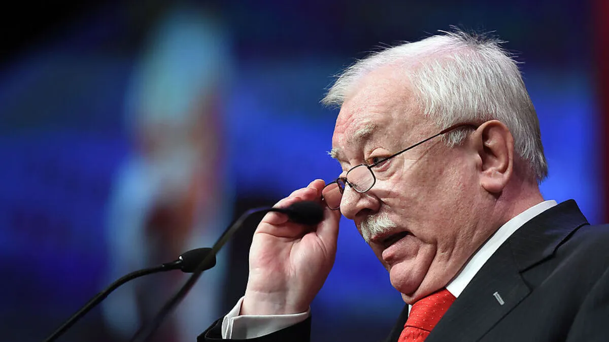 Wiens Bürgermeister Häupl bei seiner Rede