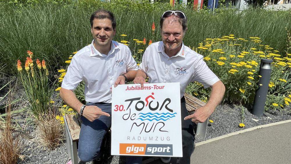 Reinhard Hartner (l.) und Johann Nager organisieren die 30. Ausgabe der Tour de Mur