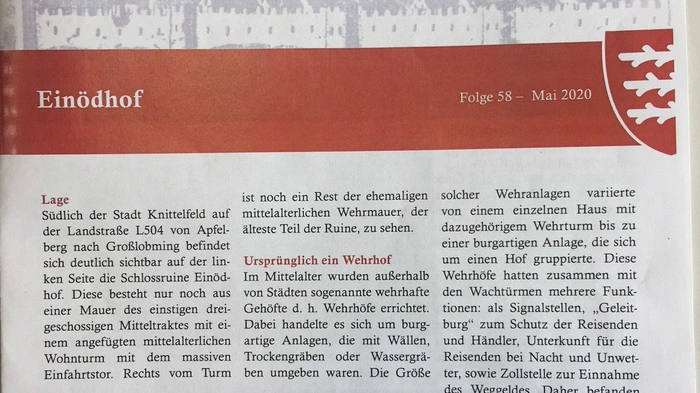 Hier können Sie die aktuelle Ausgabe von "Geschichte und Geschichten rund um Knittelfeld" aus dem Stadtarchiv Knittelfeld nachlesen.