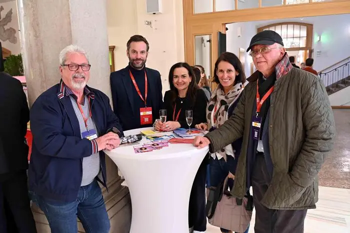Geballte Erfahrung von einst und jetzt: Arnulf Perdacher, Wolfgang Fercher, Manuela Kalser, Claudia Beer-Odebrecht und Peter Kimeswenger