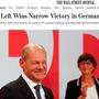 Die deutsche Wahl als großes Thema auch beim Wall Street Journal 