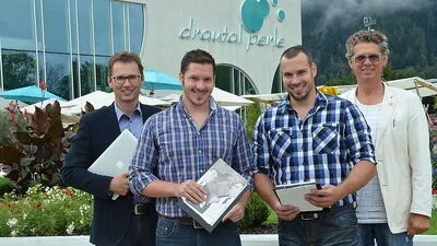 Albin Brunner, Christof Lagler, Harald Hofer und Günter Brunner