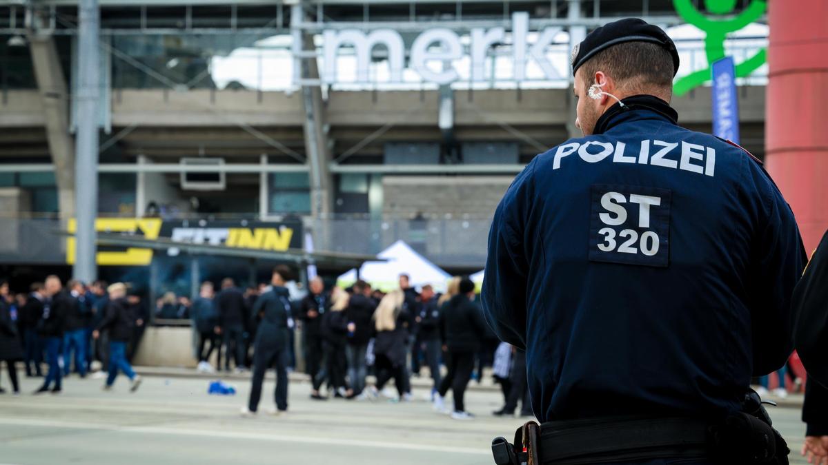 Den ganzen Tag über war die Polizeipräsenz in Graz hoch. 