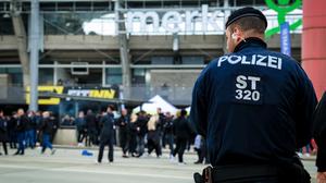 Den ganzen Tag über war die Polizeipräsenz in Graz hoch. 