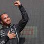 Lewis Hamilton nach seinem Sieg in Silverstone