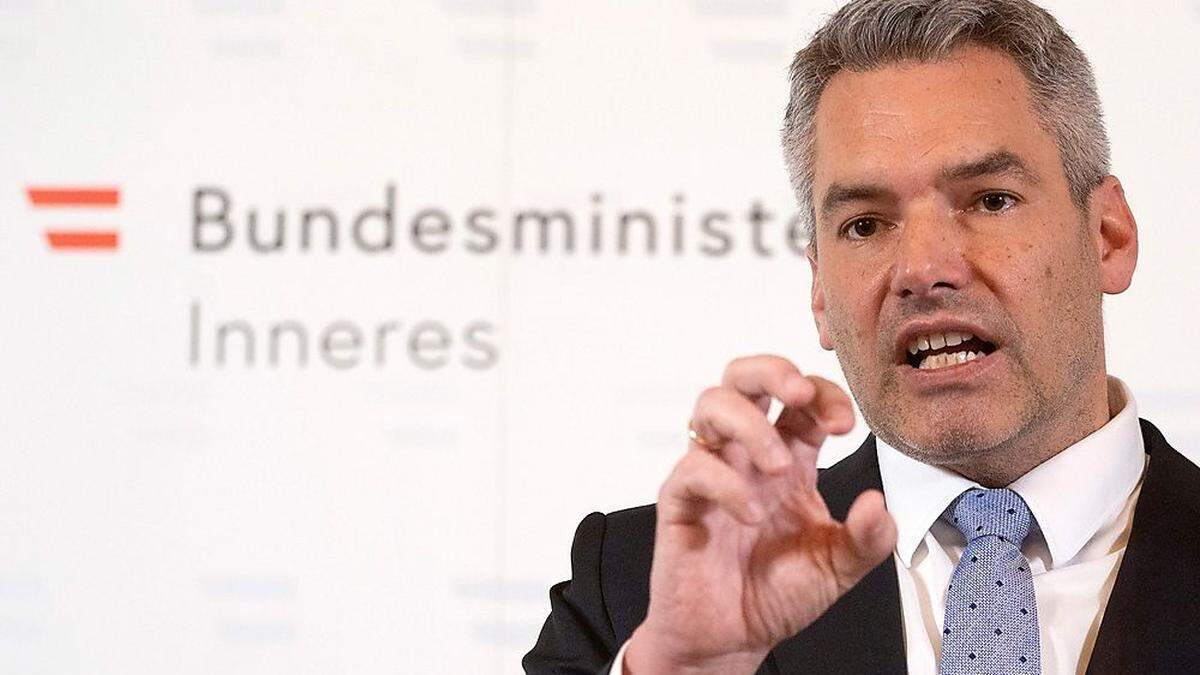 Innenminister Karl Nehammer (ÖVP)